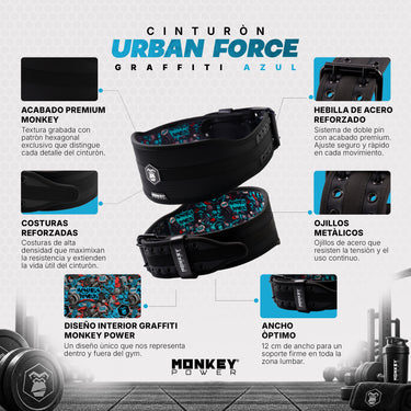 NY Power Interior Graffiti Blue Belt